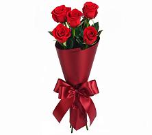 Букет 5 Красных роз Эдлесс Лав в Масловой