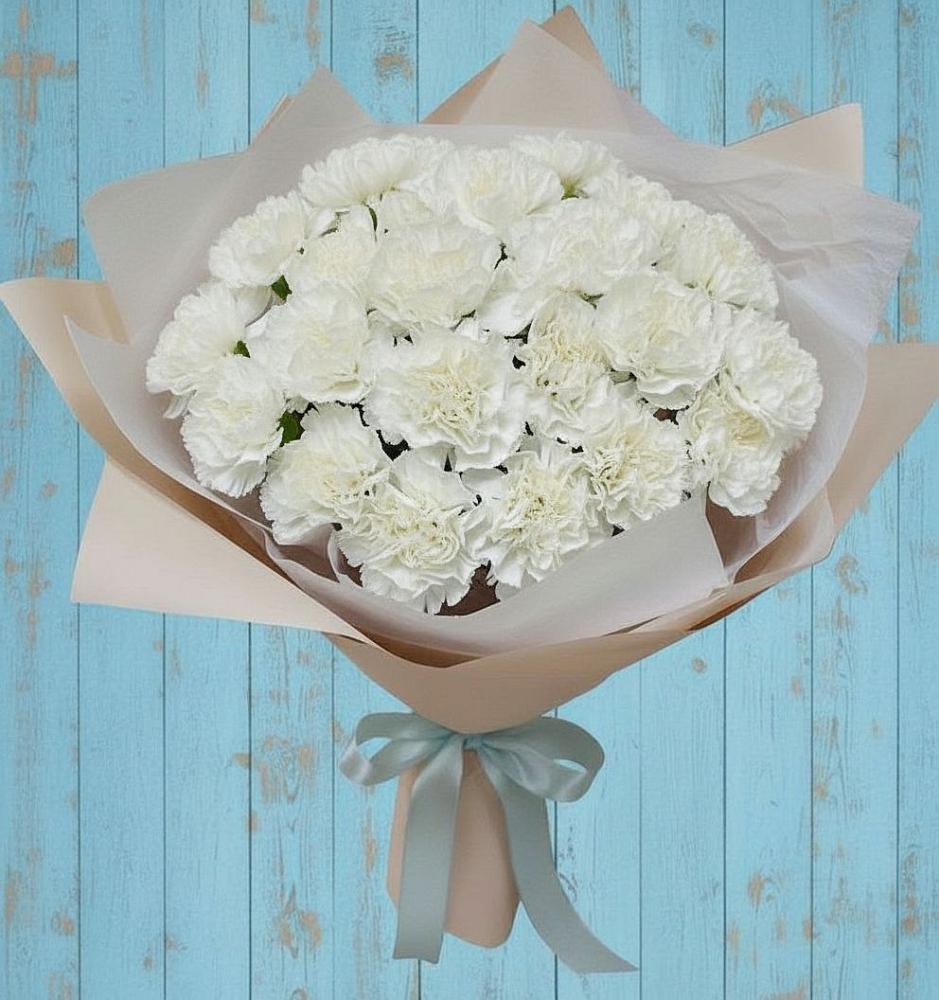 Букет цветов из: Гвоздики в Масловой