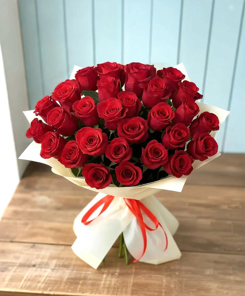 Букет 29 Красных роз в Масловой