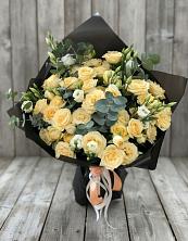 Букет цветов из:  Розы и Лизиантусы в Масловой