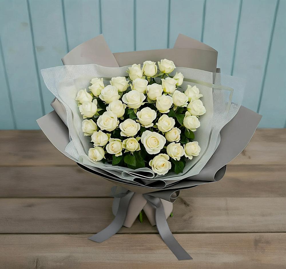 Букет Белоснежная нежность в Масловой