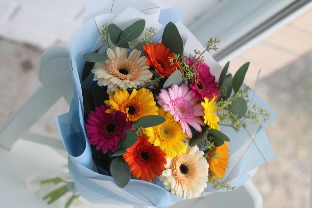 Букет цветов из: Герберы в Масловой