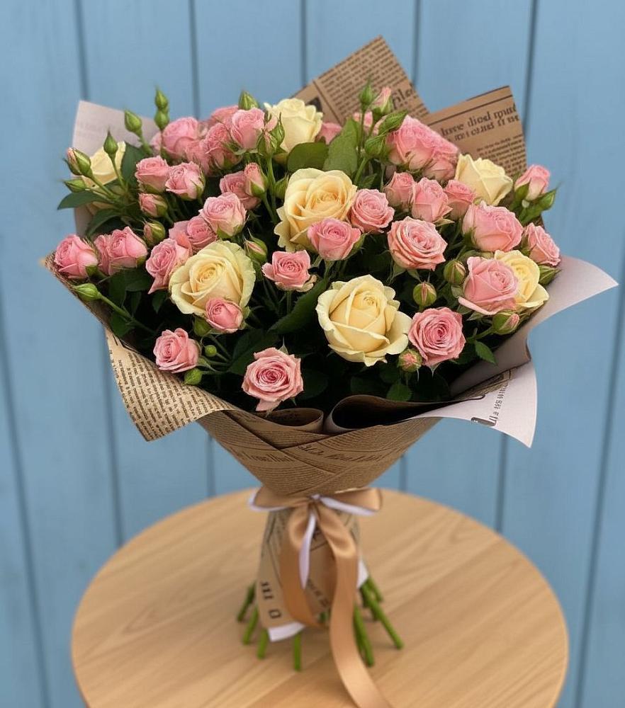 Букет цветов из: Розы в Масловой