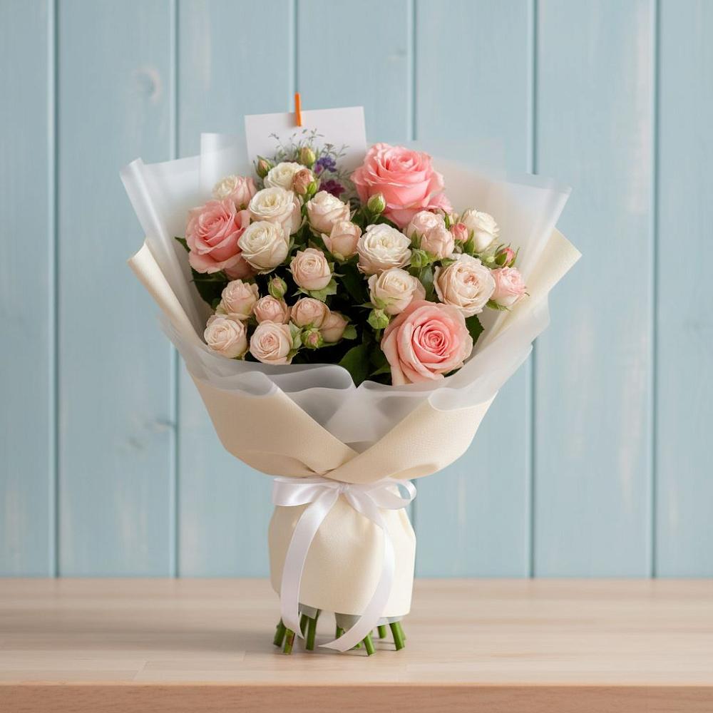 Букет цветов из: Розы в Масловой