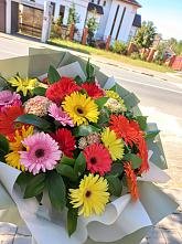 Букет цветов из:  Герберы #REPLACE_PRED# Масловой