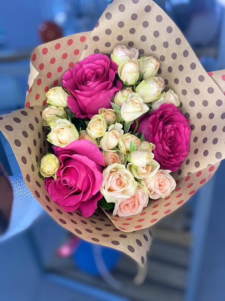 Букет цветов из: Розы в Масловой