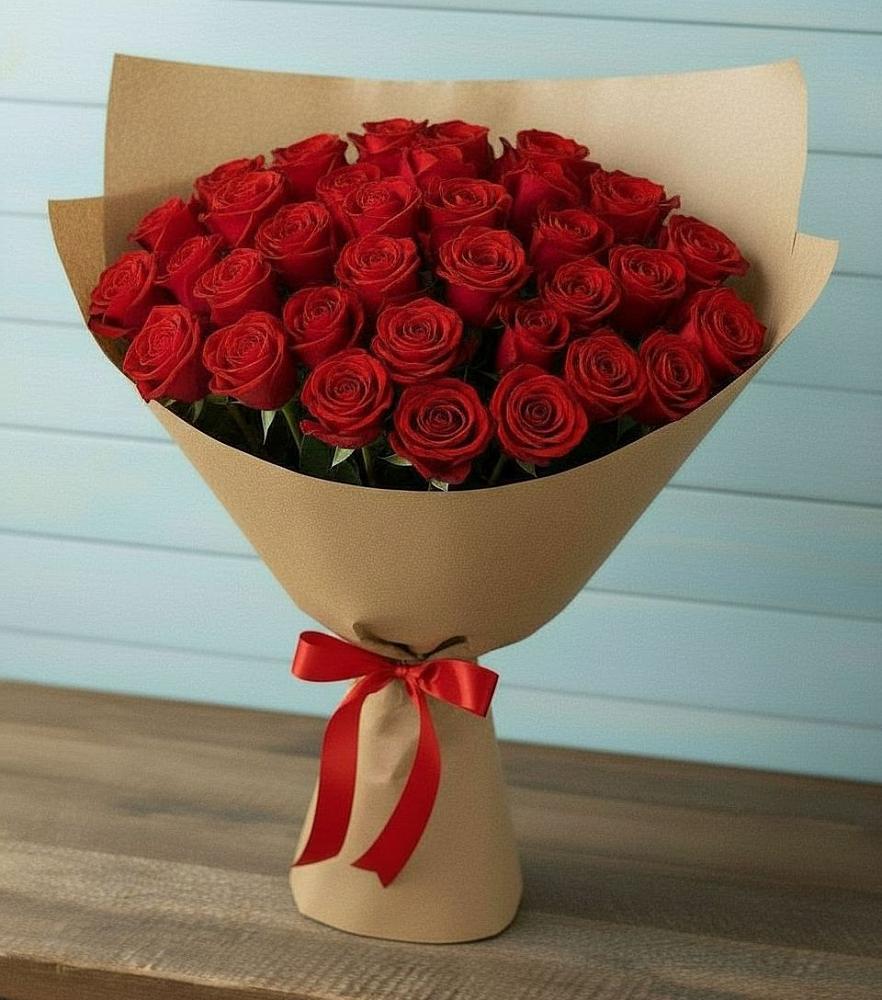 Букет Красные розы Милано в Масловой