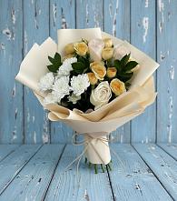 Букет цветов из:  Розы и Хризантемы #REPLACE_PRED# Масловой