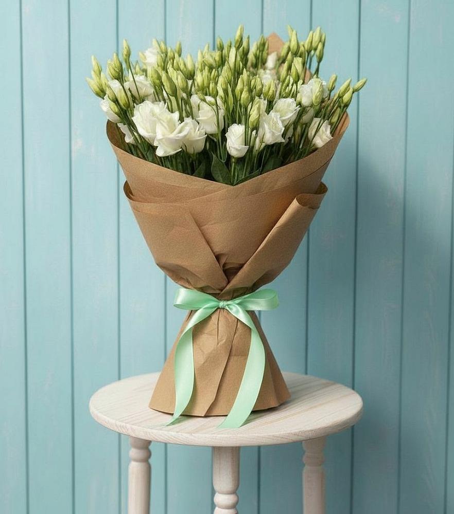 Букет цветов из: Лизиантусы в Масловой