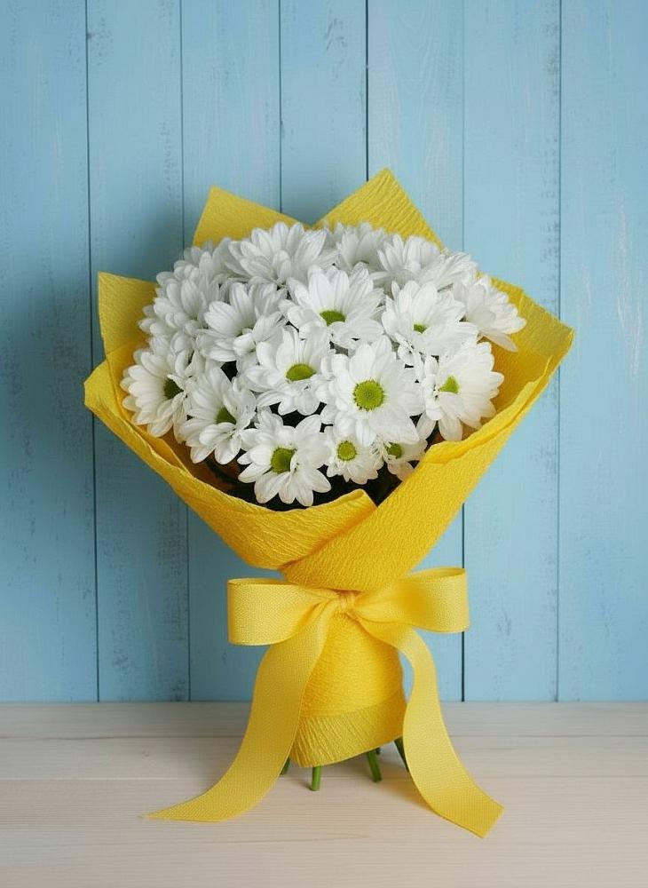 Букет цветов из: Хризантемы в Масловой