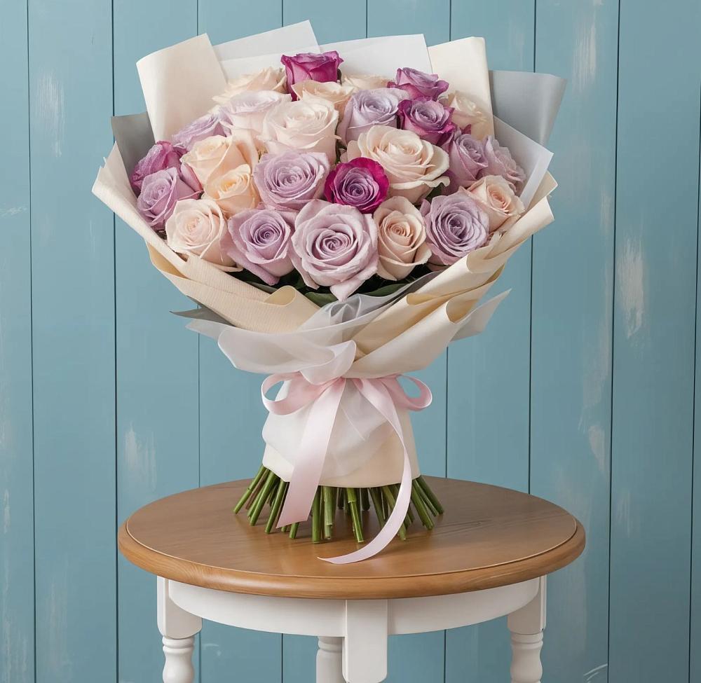 Букет цветов из: Розы в Масловой