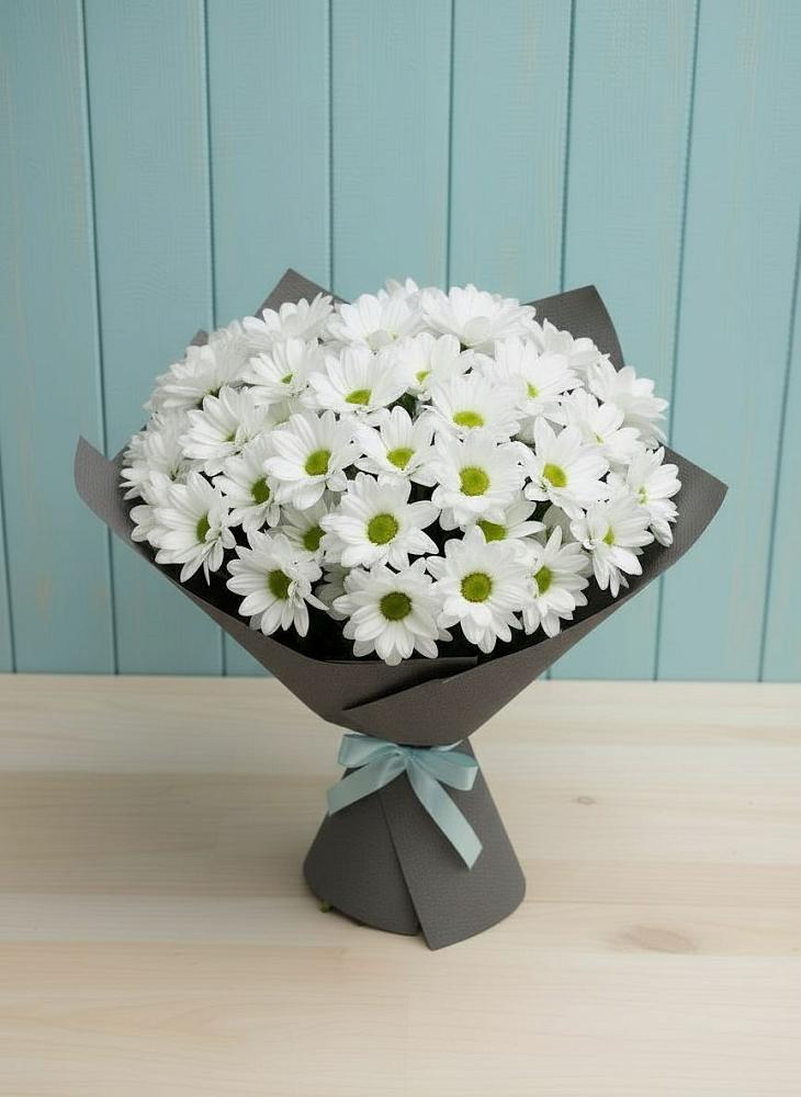 Букет цветов из: Хризантемы в Масловой