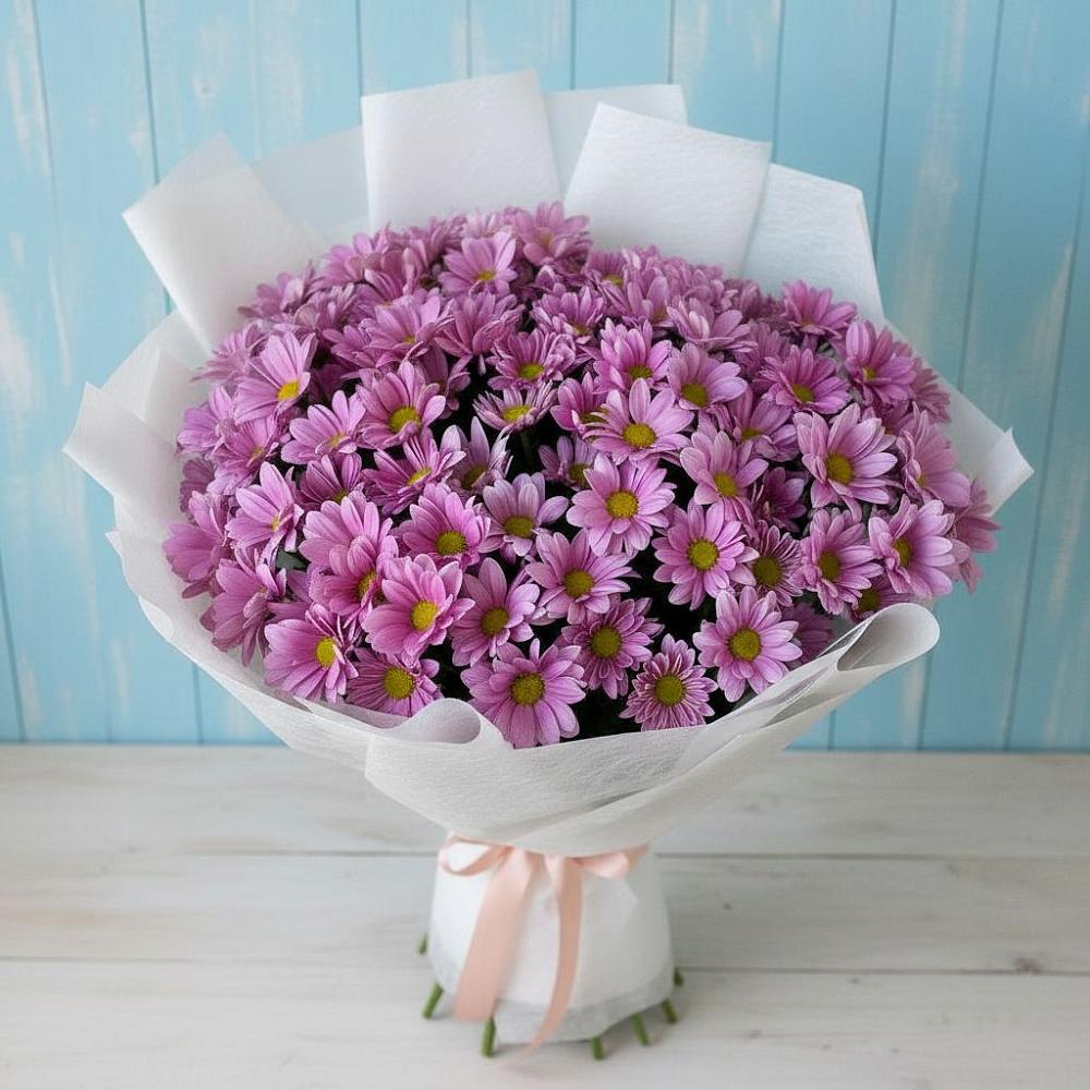 Букет цветов из: Хризантемы в Масловой