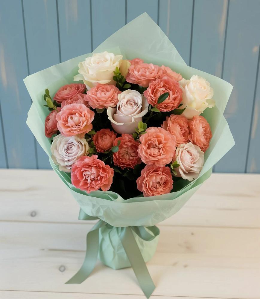 Букет цветов из: Розы в Масловой