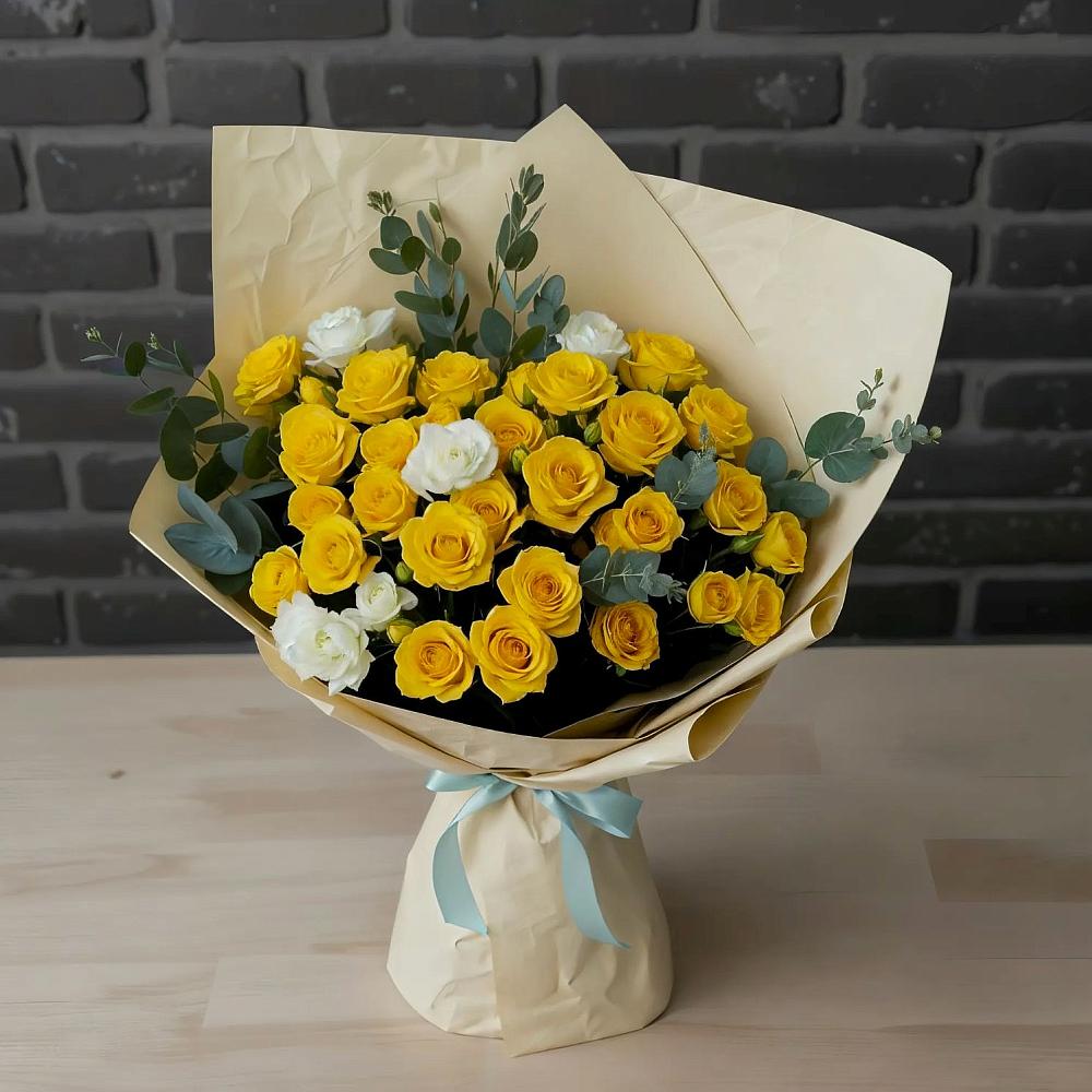 Букет цветов из: Розы в Масловой