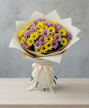 Букет цветов из:  Хризантемы #REPLACE_PRED# Масловой