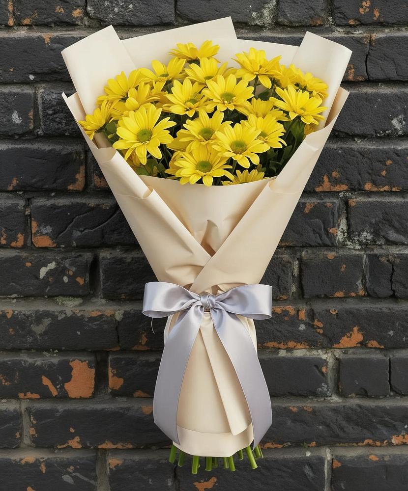 Букет цветов из: Хризантемы в Масловой