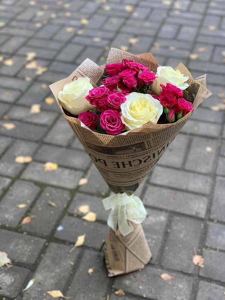 Букет цветов из: Розы в Масловой