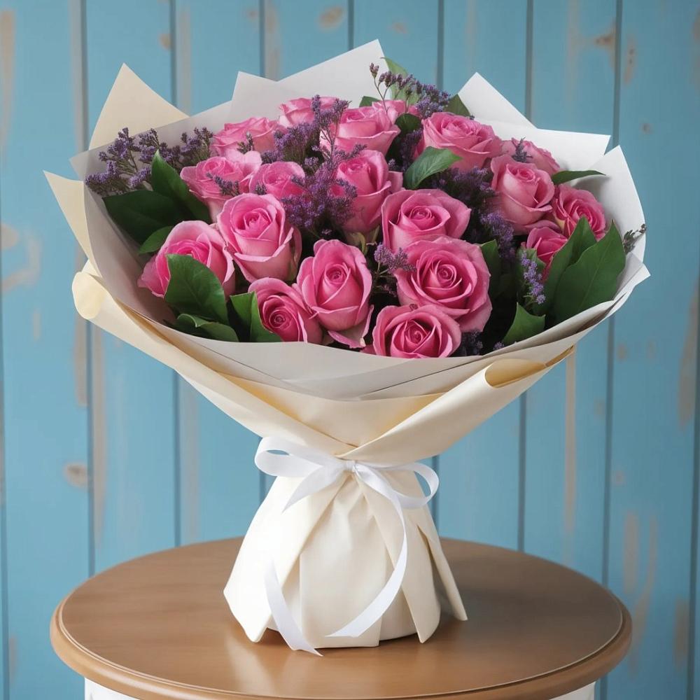 Букет цветов из: Розы в Масловой