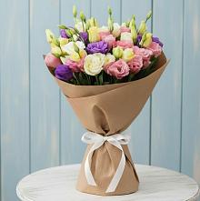 Букет цветов из:  Лизиантусы в Масловой