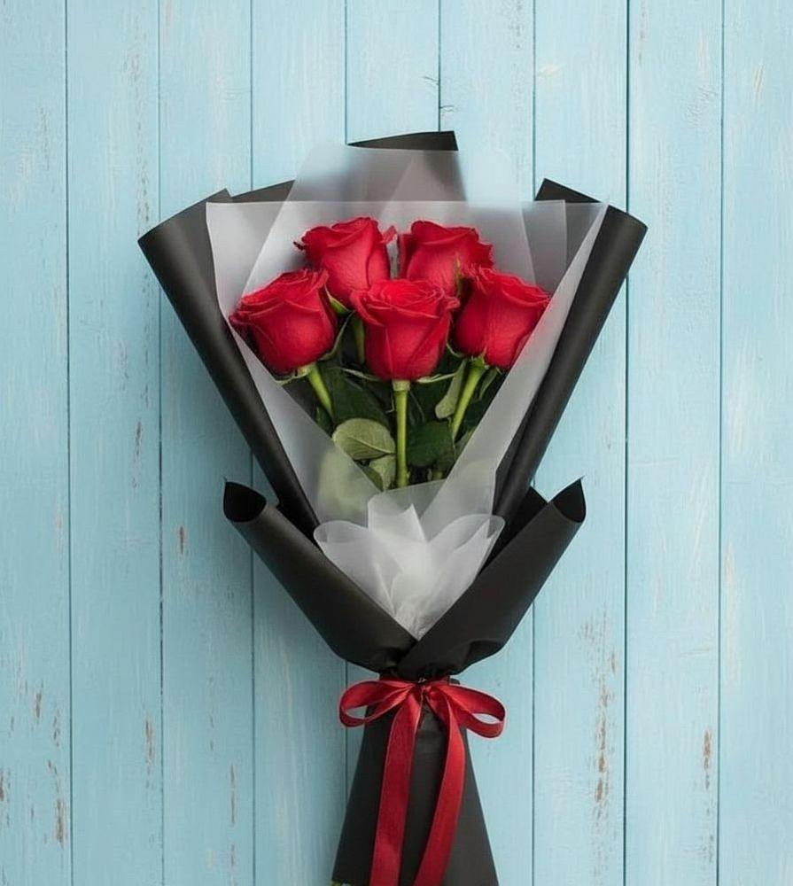 Букет цветов из: Розы в Масловой